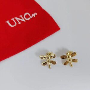 Uno de 50 Just be Butterfly Stud Earring Gold-plate